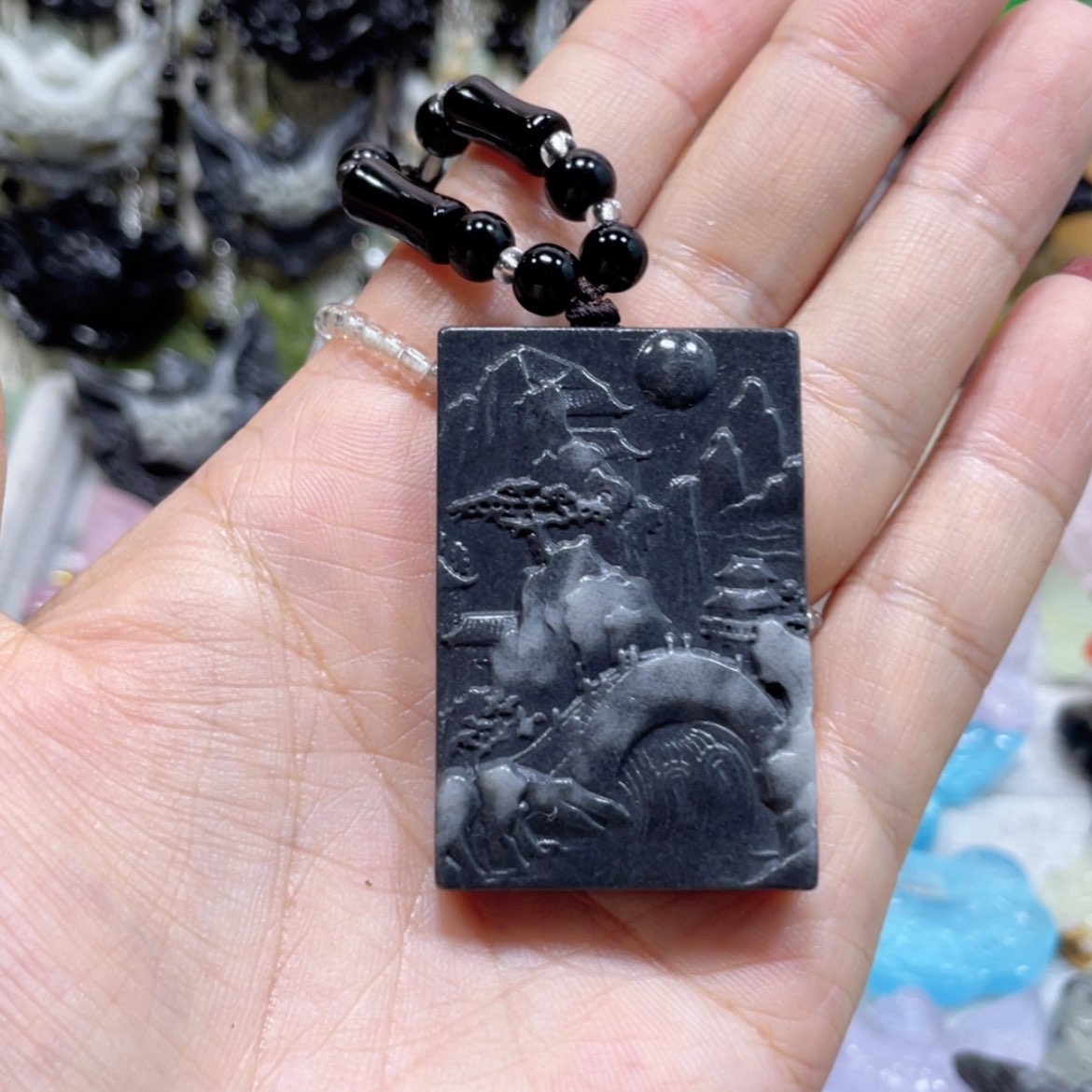 【闪购商品】岫玉未镶嵌颈饰67吊坠