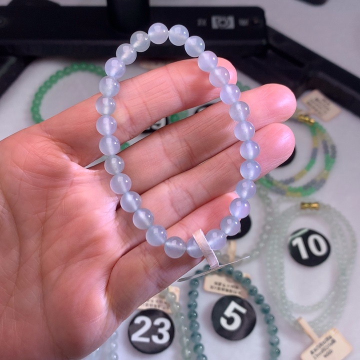 未镶嵌手链翡翠P****?卡6.7