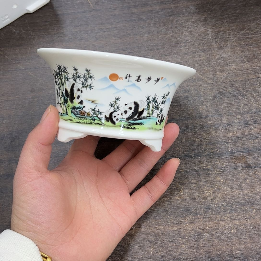 紫砂花盆270号微瑕13/6.5cm