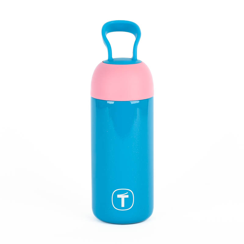 特百惠 350ML暖茶提手杯 防漏便携不锈钢保温水杯 大容量纯色新款