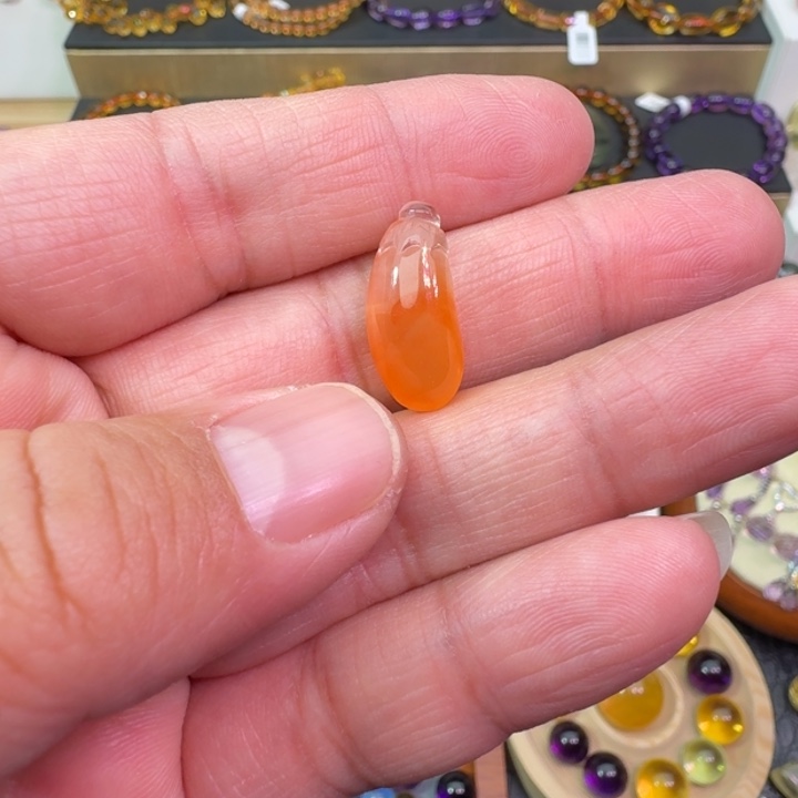 水晶颈饰银S925镶嵌卡*拉吊坠