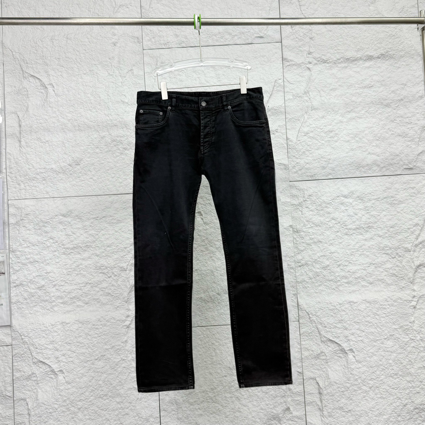 99新 Prada/普拉达 33码/深灰色做旧口袋牛仔裤/18167254