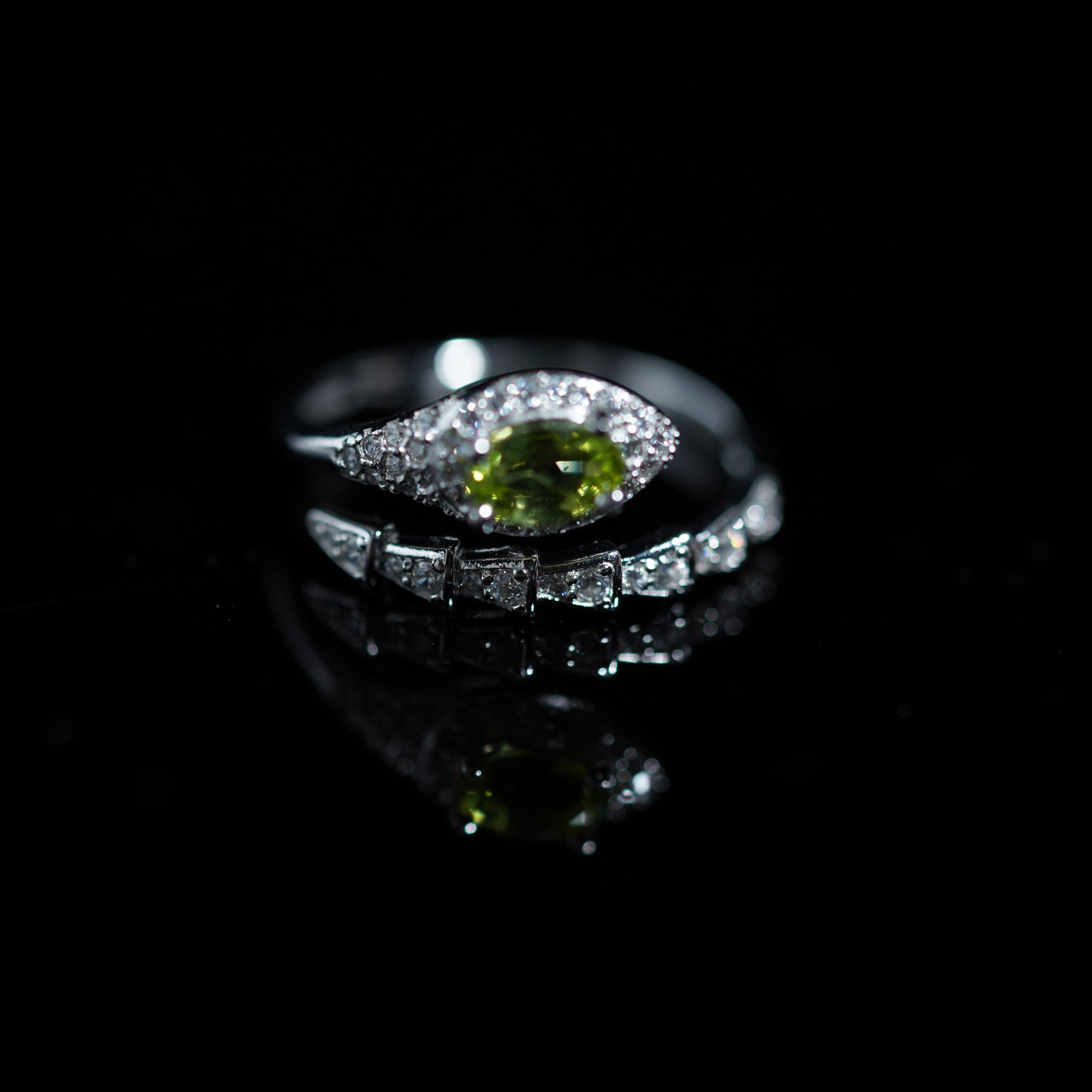 JSGLJ0035-橄榄石戒指