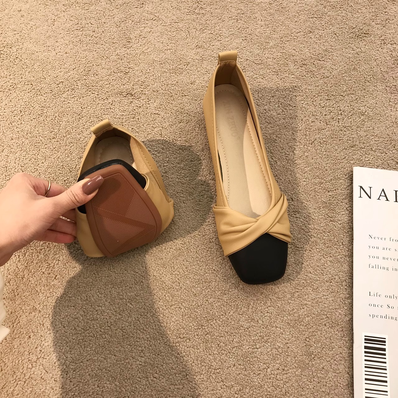 晚晚风温柔单鞋瓢鞋2025春秋配裙子奶奶平底玛丽珍休闲女鞋子