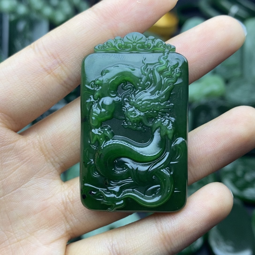 和田玉（碧玉）挂件未镶嵌