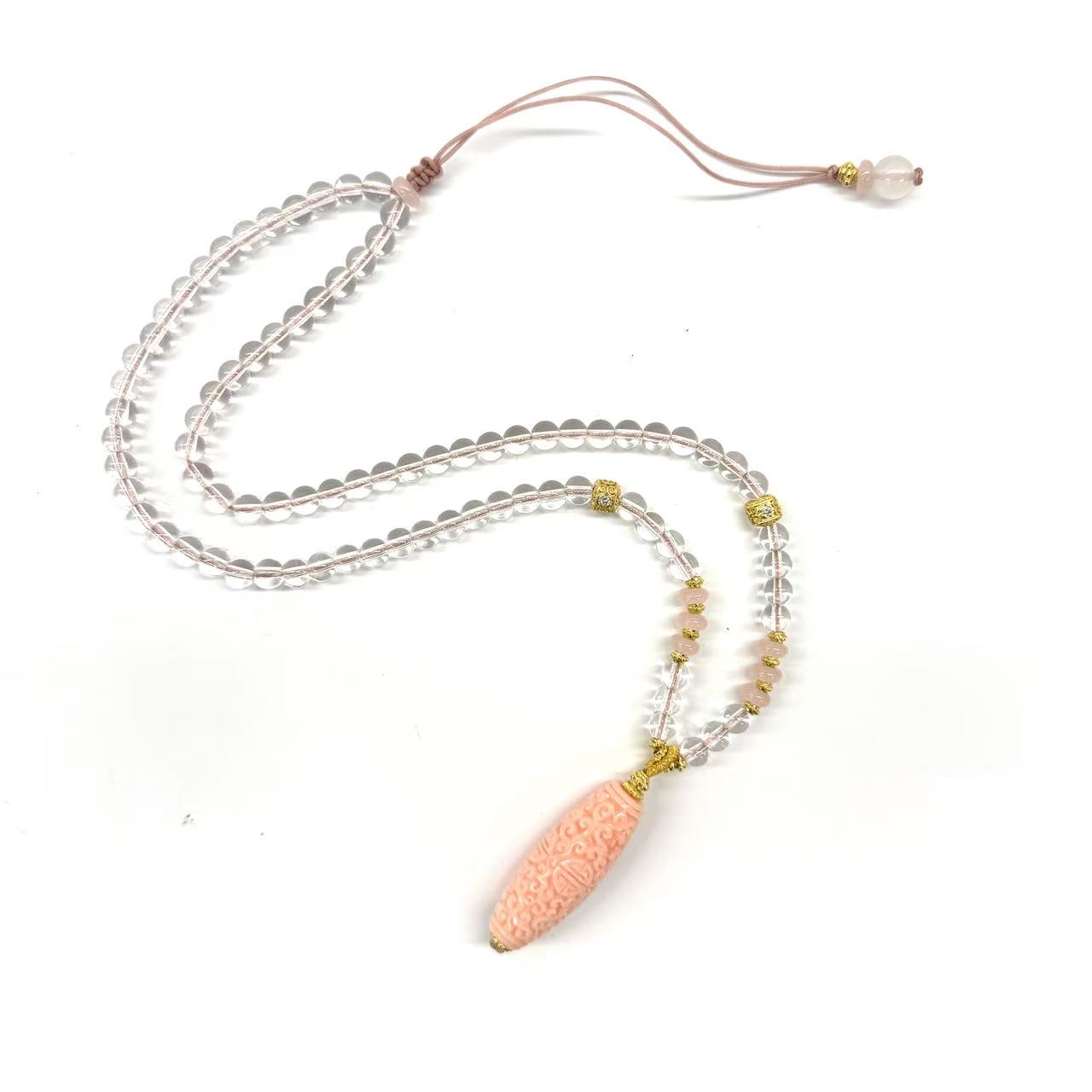 x993-国风气质设计款回纹毛衣链-赠礼盒