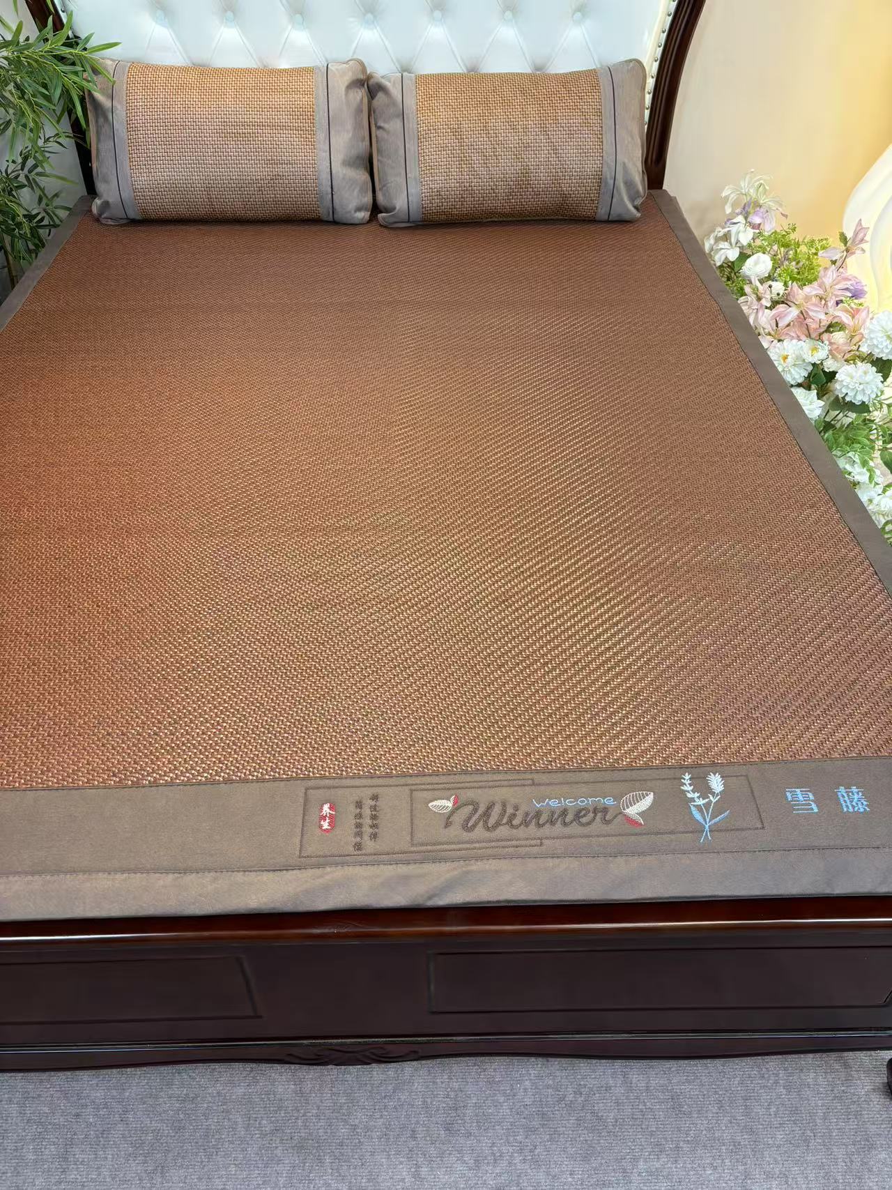 品牌PE手工凉感藤席可水洗藤席夏天凉席空调席