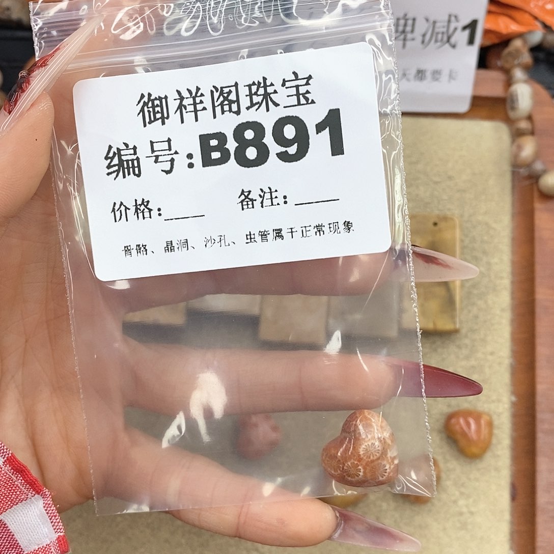 硅化珊瑚（珊瑚玉）颈饰未镶嵌萤****`