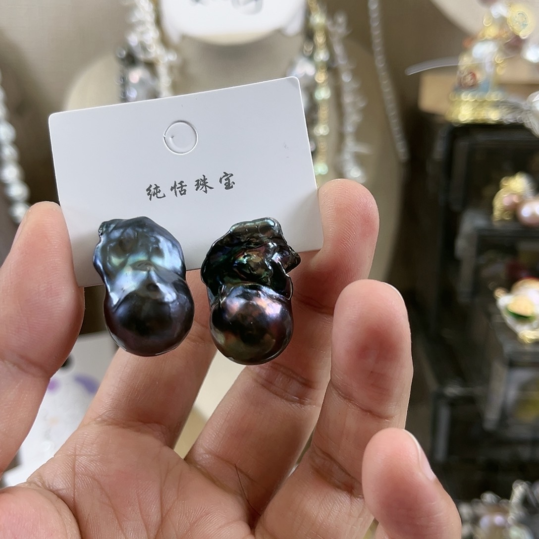 淡水珍珠耳饰未镶嵌【纯恬】