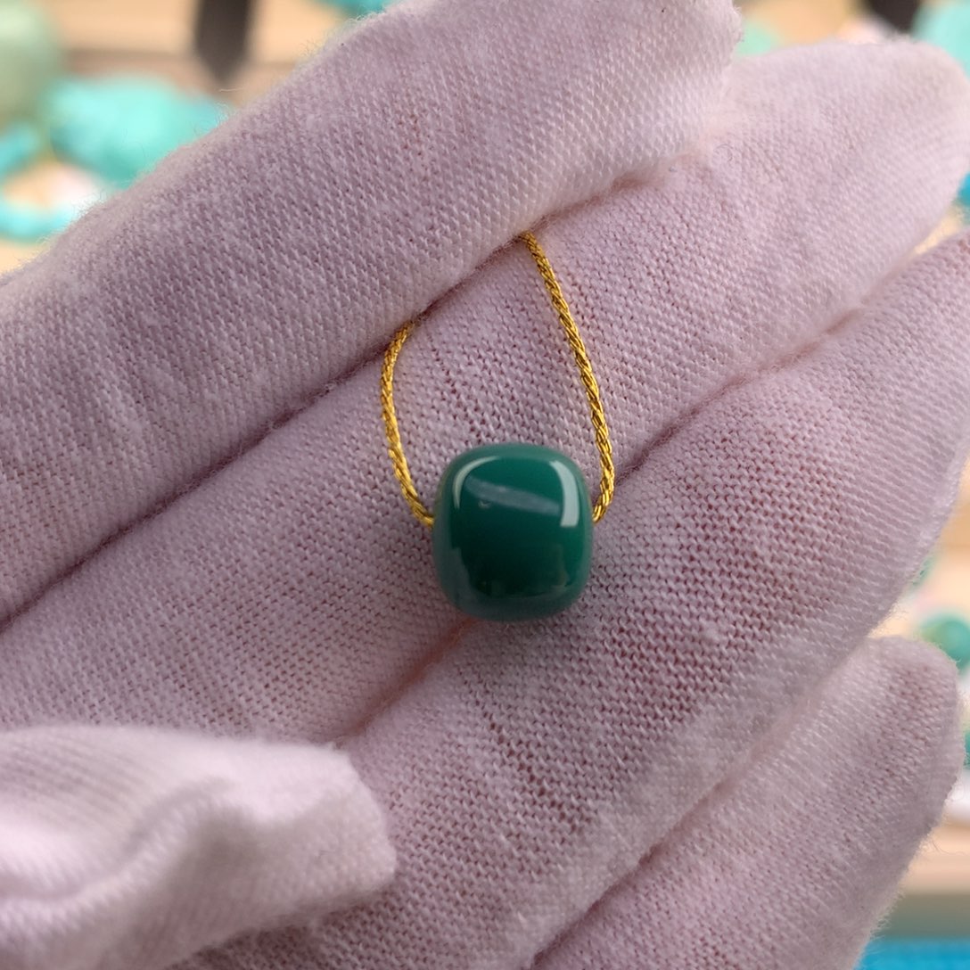 绿松石珠宝奇石未镶嵌9.3×8.3