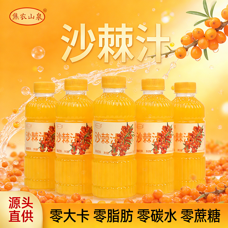焦农山泉沙棘汁300ML*24瓶