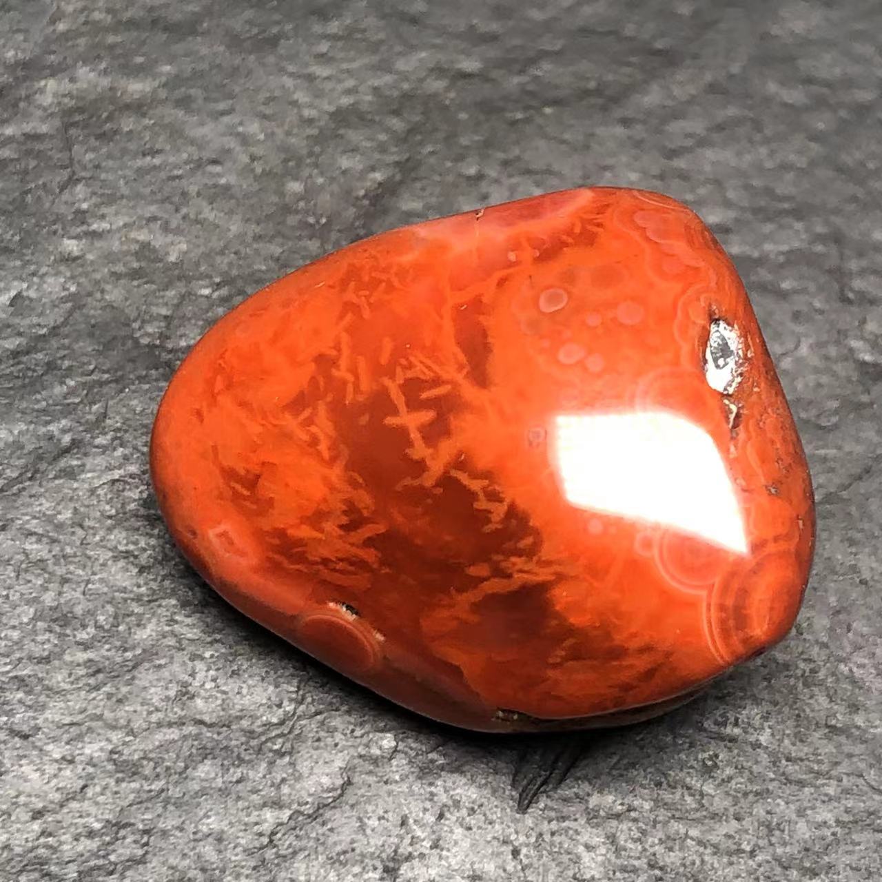 天然原矿南红玛瑙吊坠长23宽18厚13.2毫米