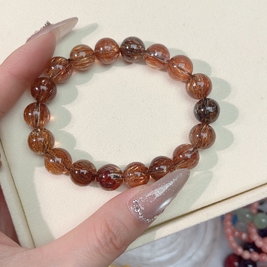 发晶手链未镶嵌黑超七