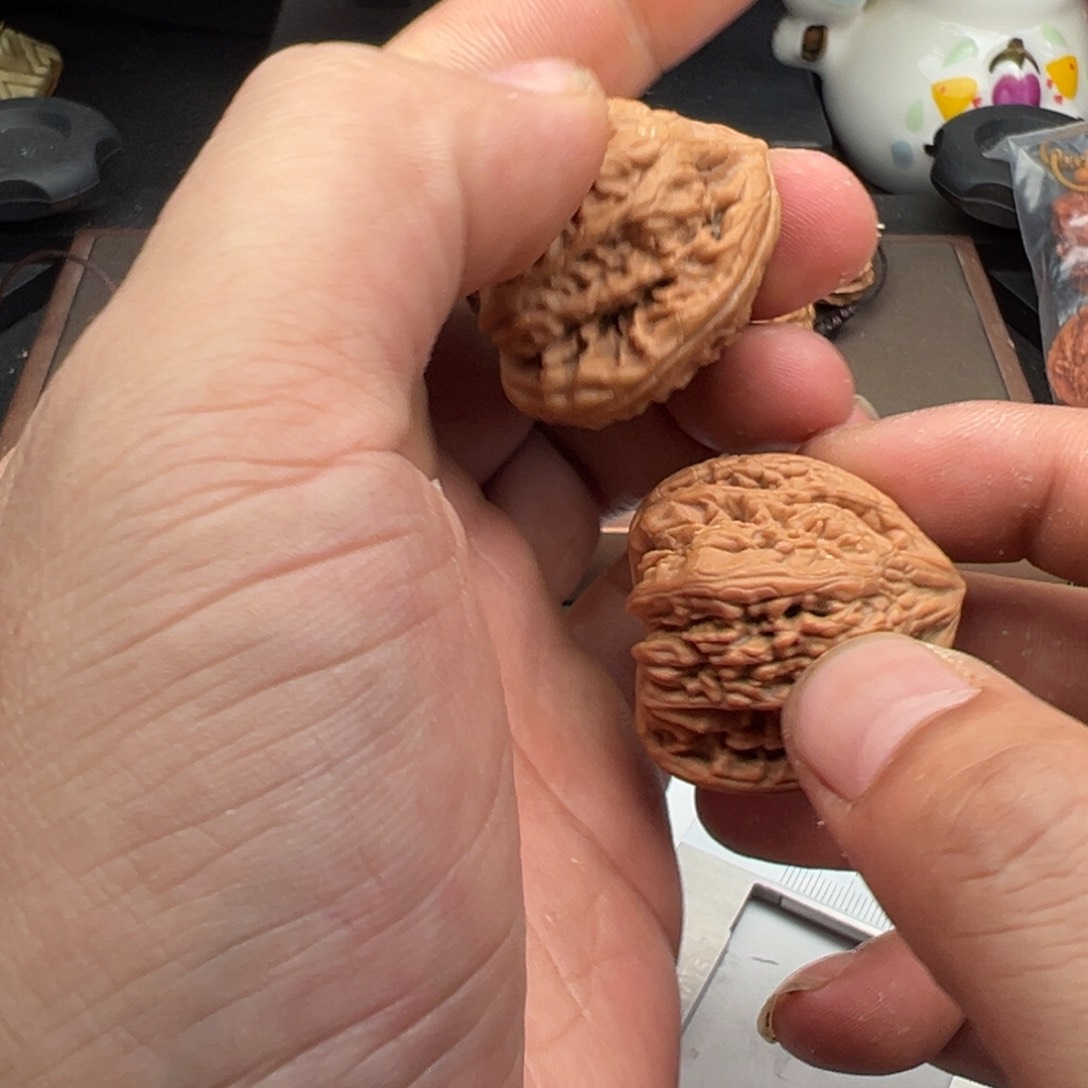 文玩核桃把件虎头王37