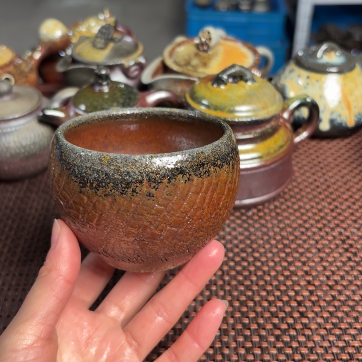 紫砂茶杯爆裂杯大230 c