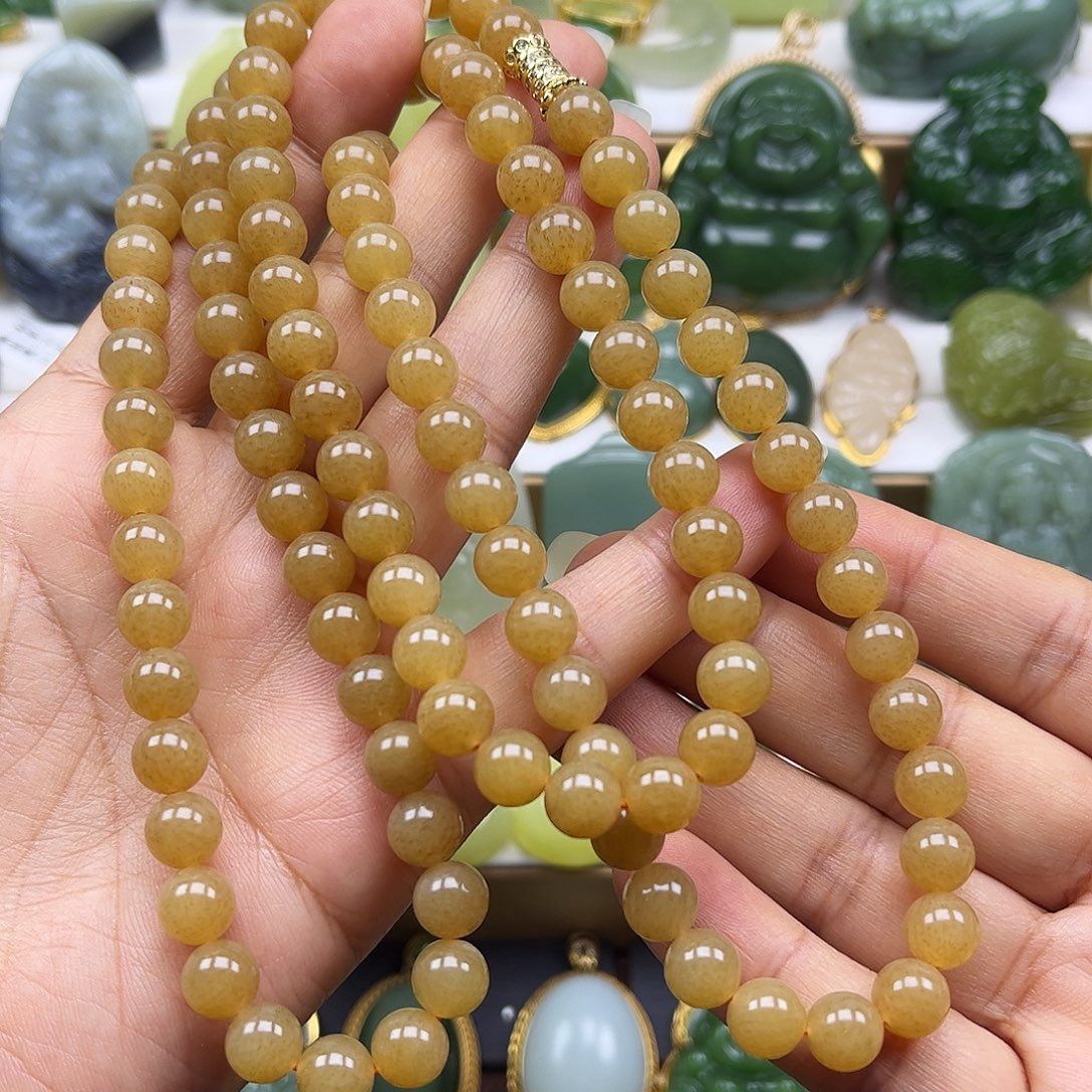 和田玉未镶嵌项链卡8