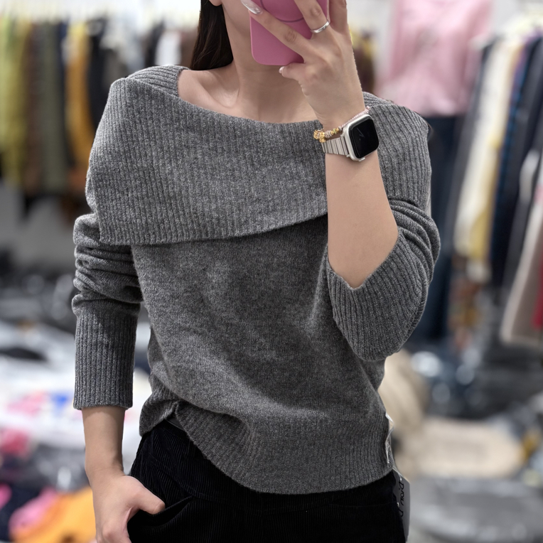 女士秋冬流行上衣針織打底毛衣1号链接