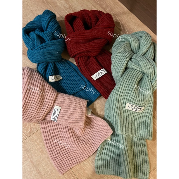 Sophy物有所值的一款小围巾｜韩标小众简约百搭保暖秋冬毛线围巾