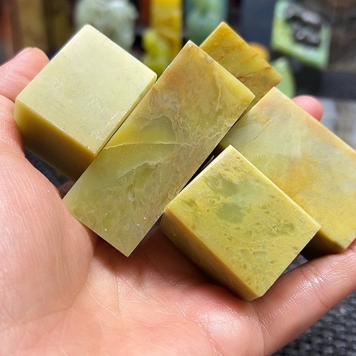 我***茶青田石印章石印章石