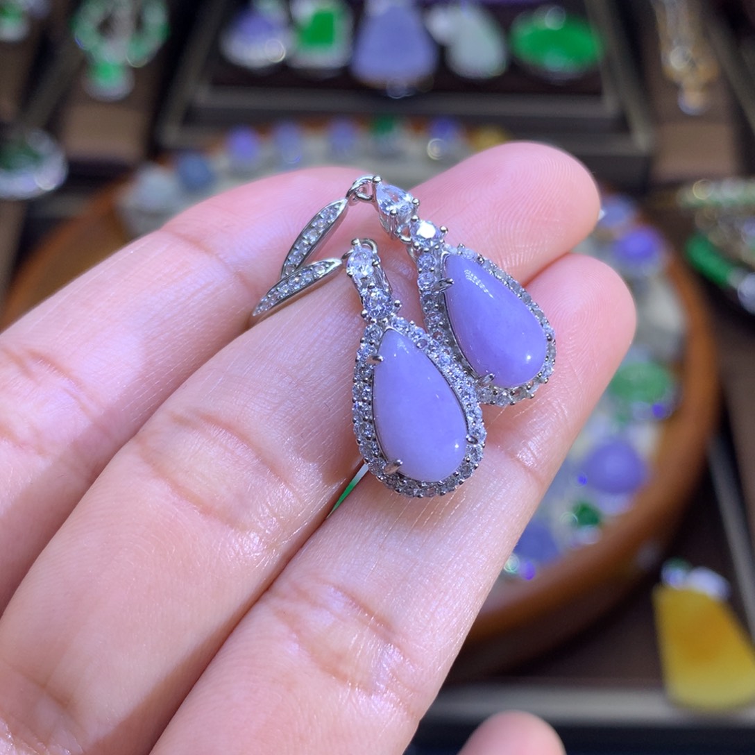 翡翠颈饰银S925镶嵌翡翠