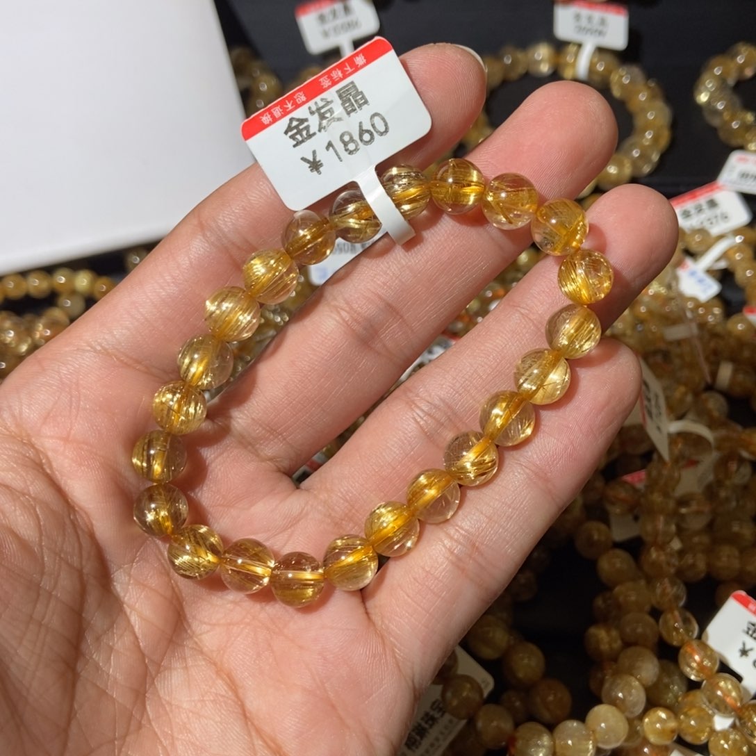 水晶手链未镶嵌橘*美