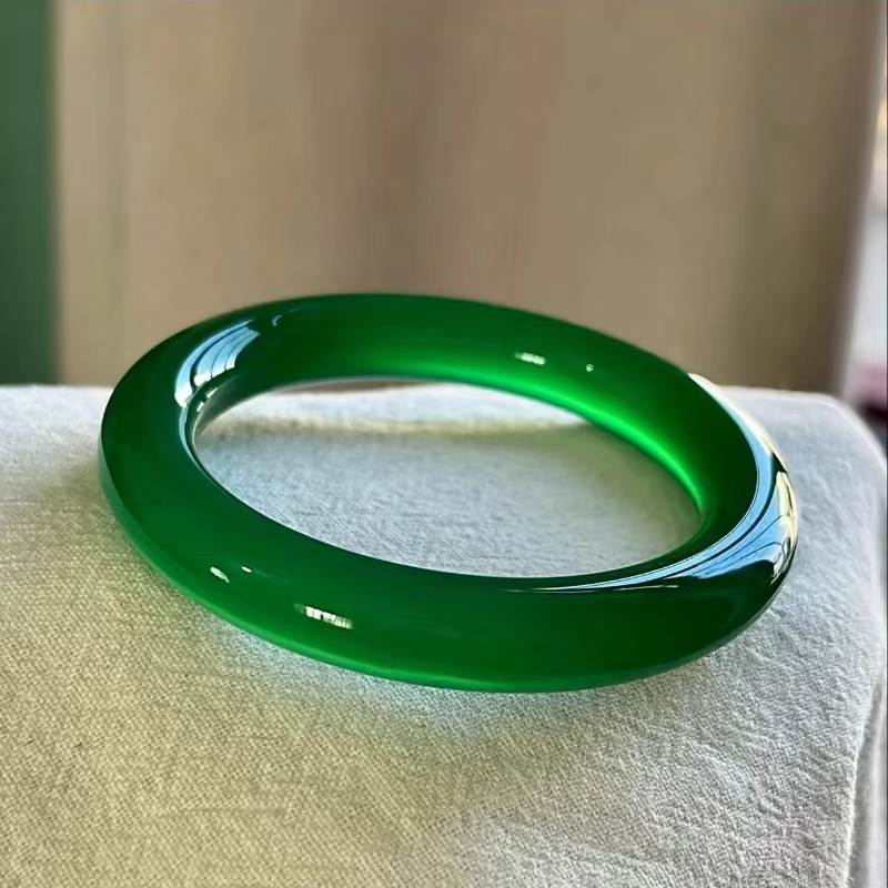 《抖音质检保真发货》天然A货帝王绿手镯多样性发其一LX"