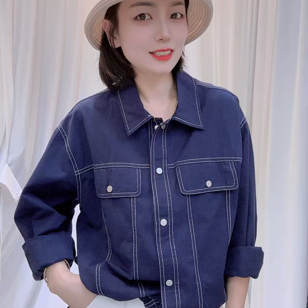 短款翻领常规显瘦短上衣单排扣女