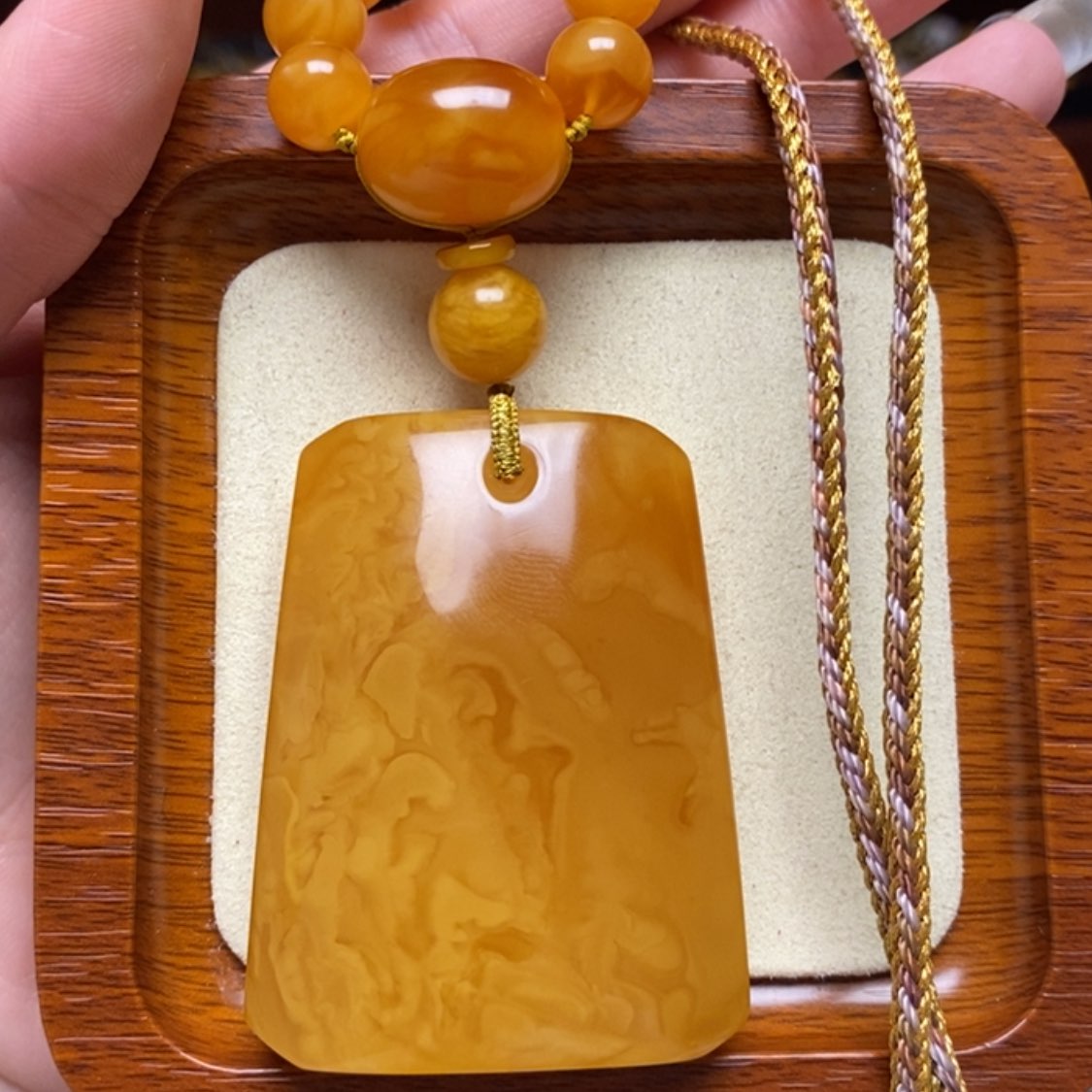 【闪购商品】蜜蜡颈饰未镶嵌项链