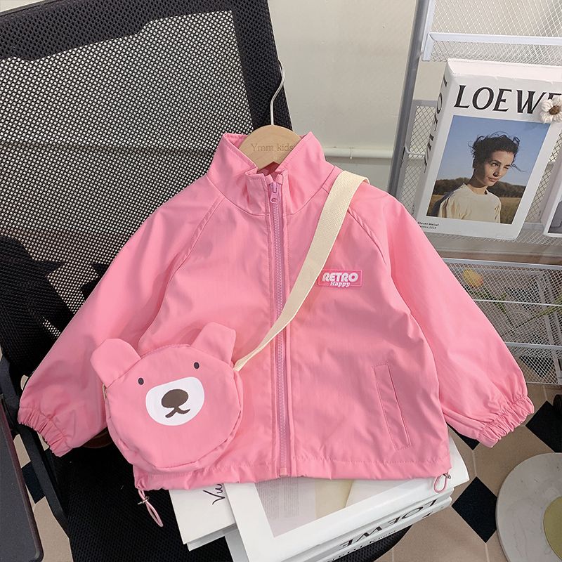 女童外套春秋款2025新款洋气时髦宝宝上衣小童春装衣服儿童外套