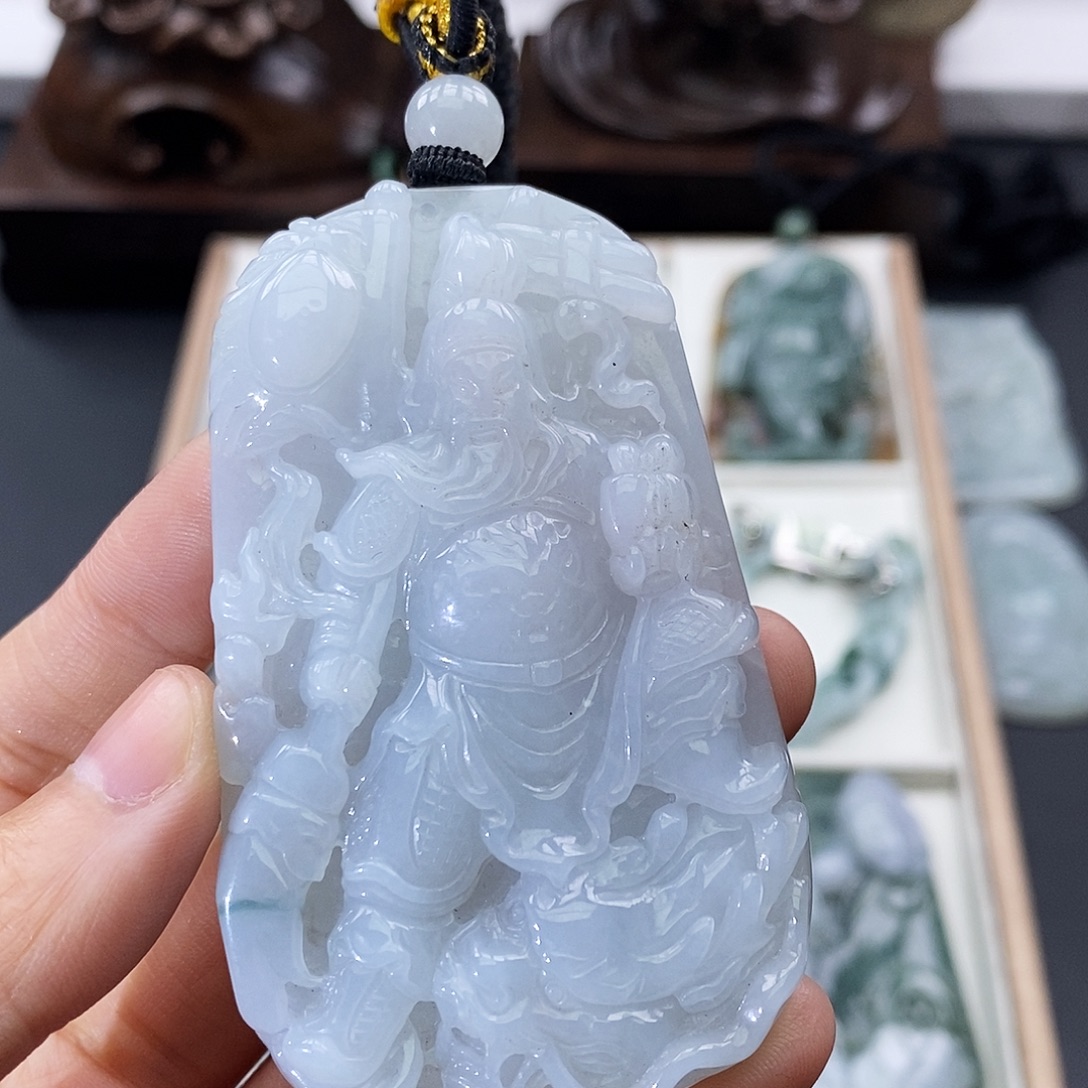 C***志翡翠未镶嵌颈饰缅甸翡翠a货