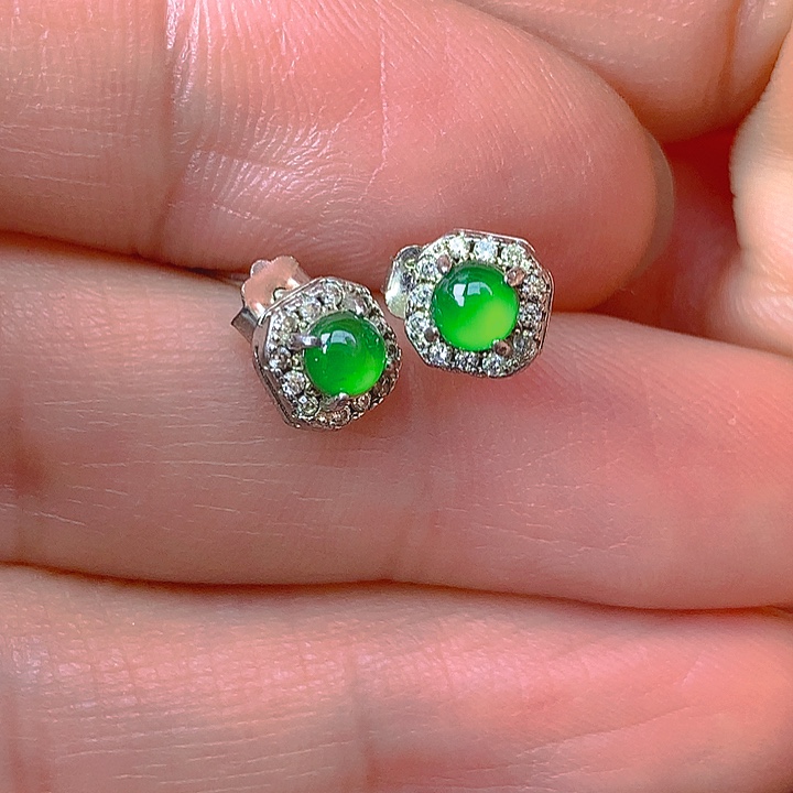 翡翠银S925镶嵌颈饰