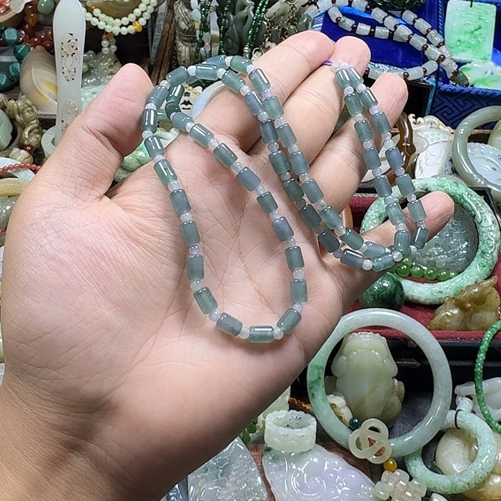 登***登翡翠未镶嵌手链8888888888