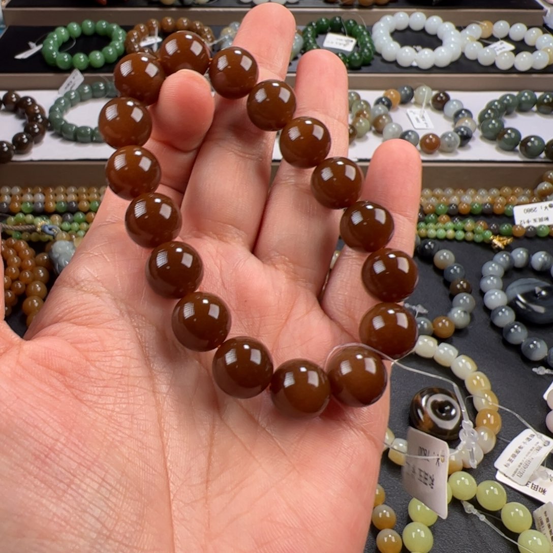 和田玉手链未镶嵌不****魚