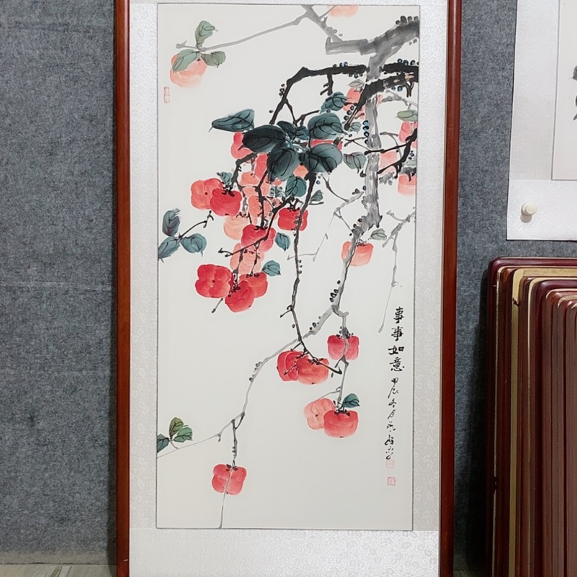 【闪购商品】国画书画作品带框125×65