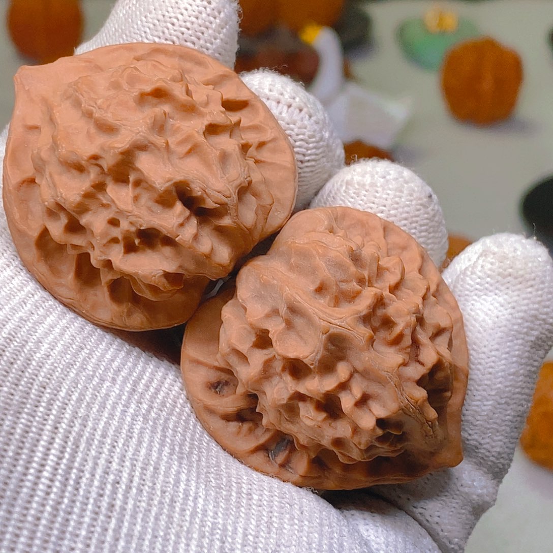 文玩核桃把件精品龙鳞，龙骨