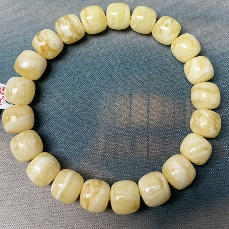 琥珀蜜蜡老型手串（瑕疵）#58