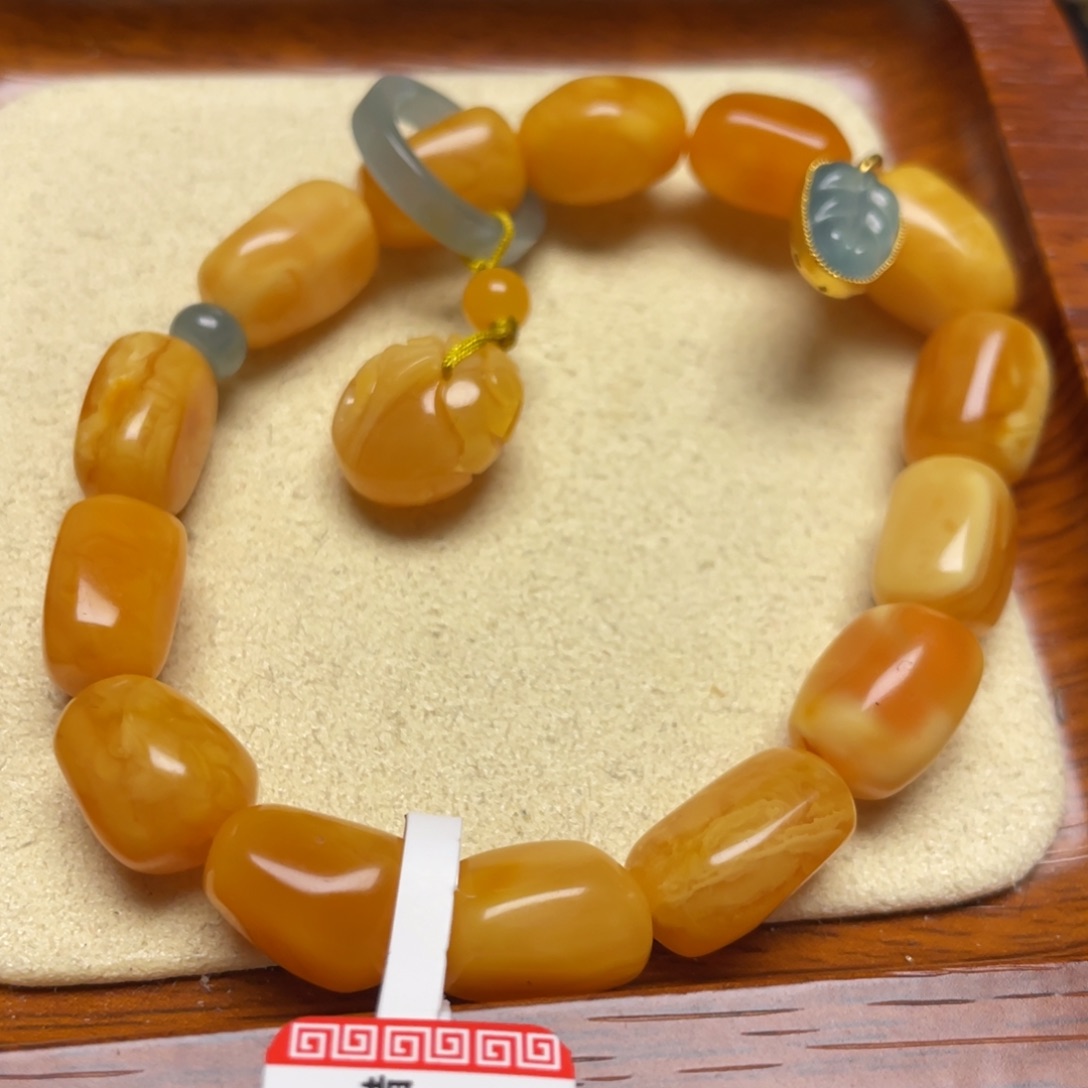 蜜蜡手链未镶嵌手串