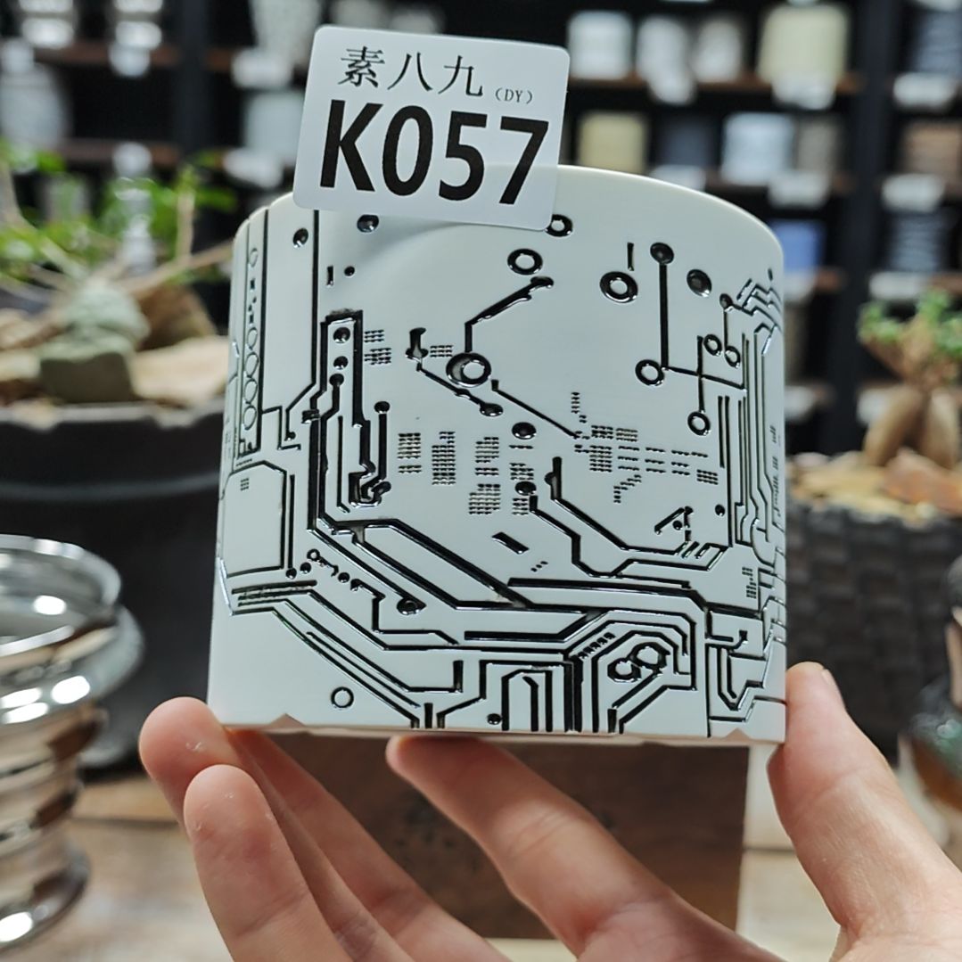 陶瓷素八九陶瓷内口9.5高8.5