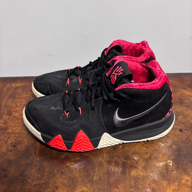 95新 NIKE/耐克 43码 欧文4 黑红 正品 配新鞋垫