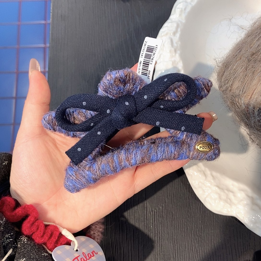 布艺铁合金星星抓夹10公分