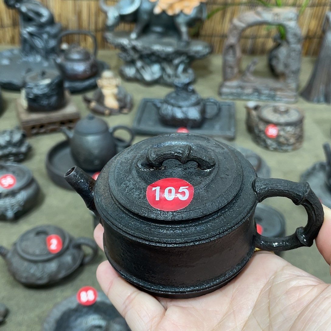 福利壶全手捏柴烧茶器