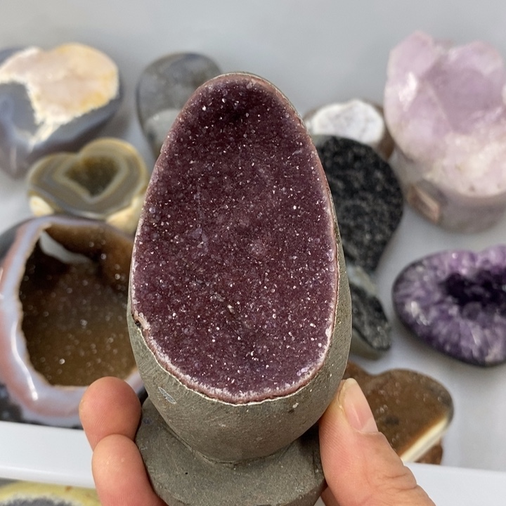 珠宝半成品未镶嵌紫晶