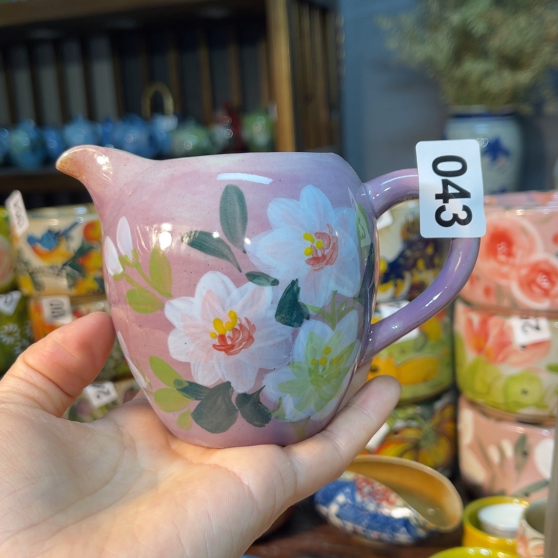 杯素浅陶瓷手工手绘