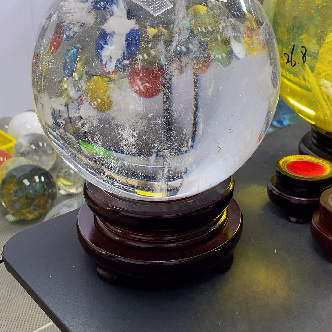 用***8石材21.2厘米白水摆件