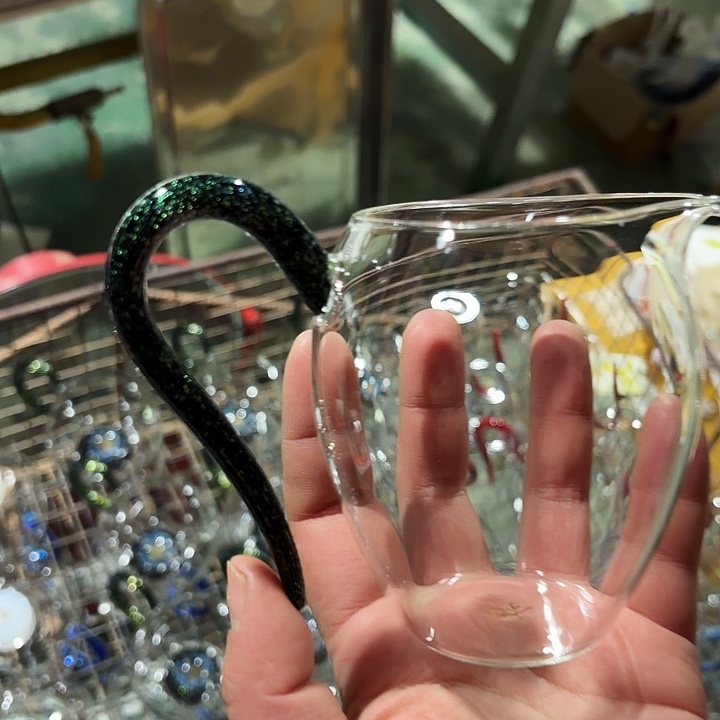 无盖款钢化玻璃黑金怡然