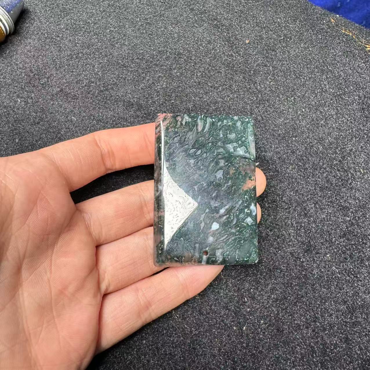 天然甘文草玛瑙无事牌吊坠 D045—多样性发