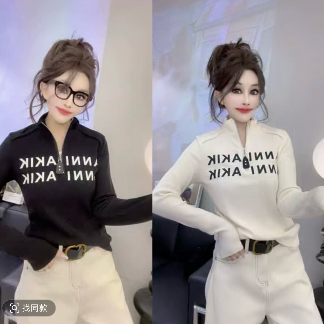 9.欧洲站字母T恤衫1301款衣长约63