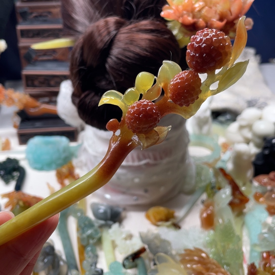 【闪购商品】未镶嵌岫玉发饰?***：