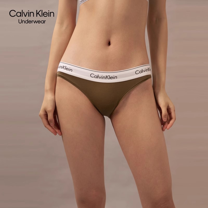 【摩登引力带】CK内衣女士提花腰边性感三角内裤F3787AD