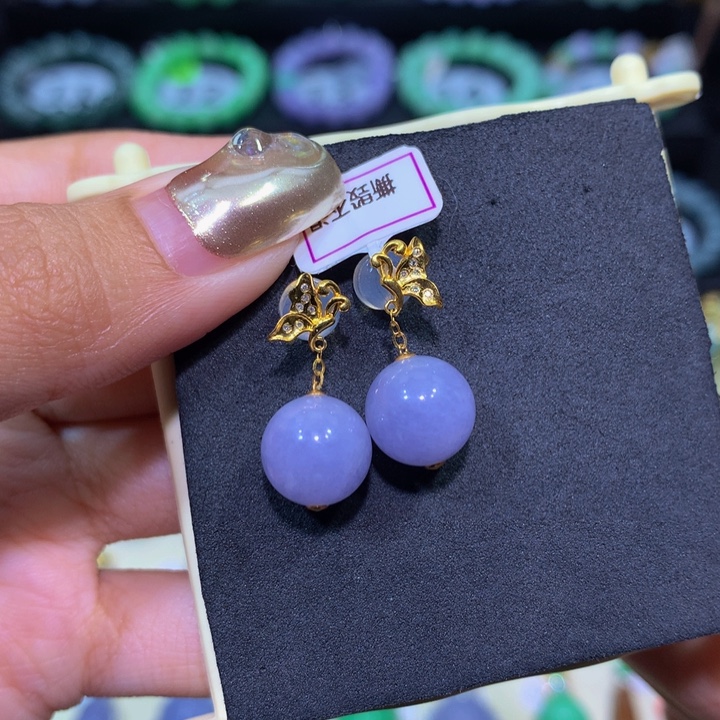 翡翠18K金镶嵌颈饰翡翠